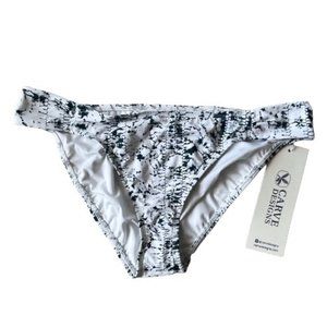 Carve Designs Cardiff Bikini Bottom Splash Navy on White Size Large New NWT